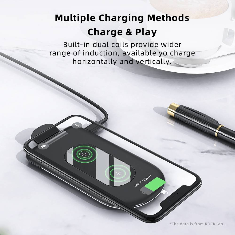 Rock W30 Foldable Desktop wireless charger Rock W30 Foldable Desktop wireless charger